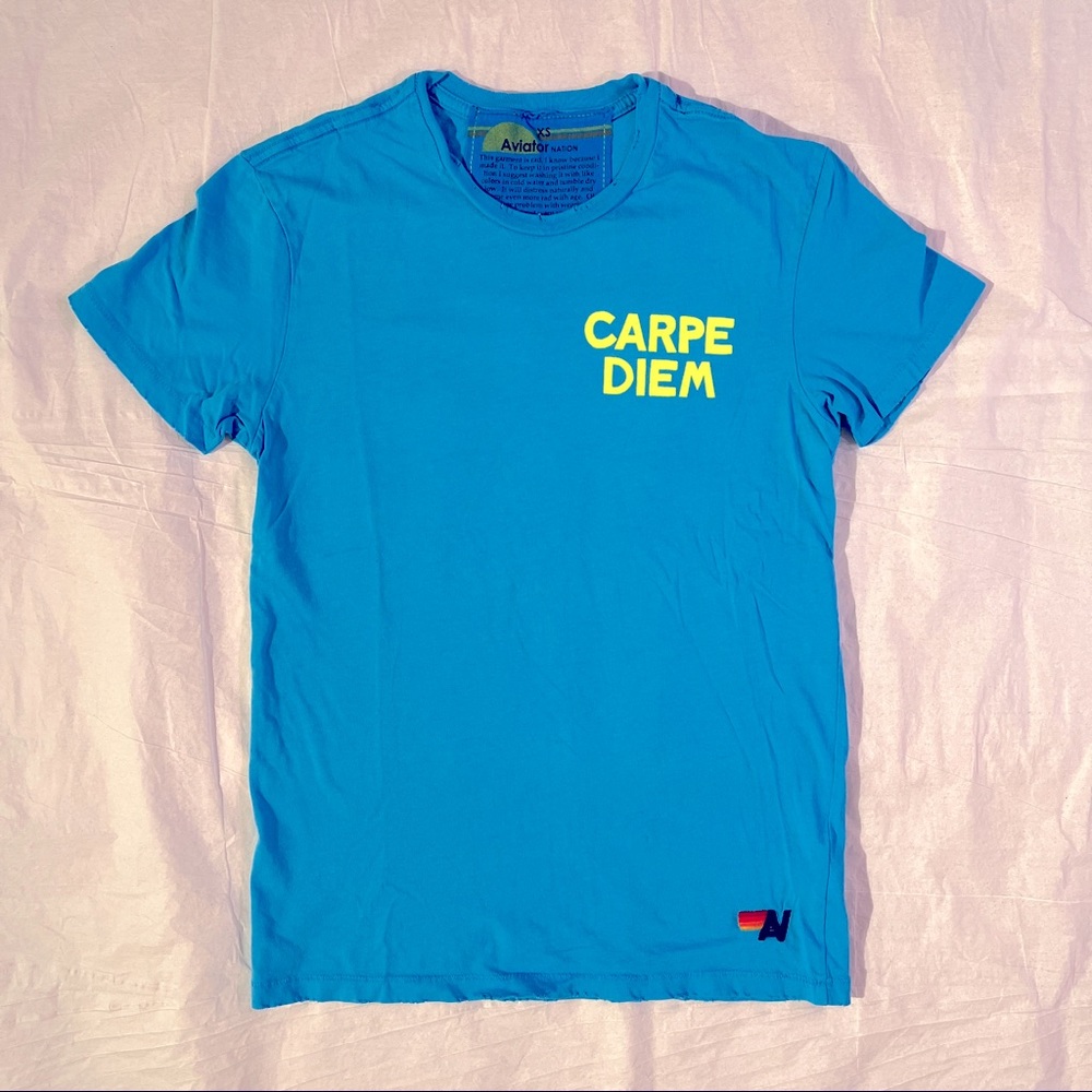 *Rare* Aviator Nation “Carpe Diem” capsule Tee - Adult XS - unisex